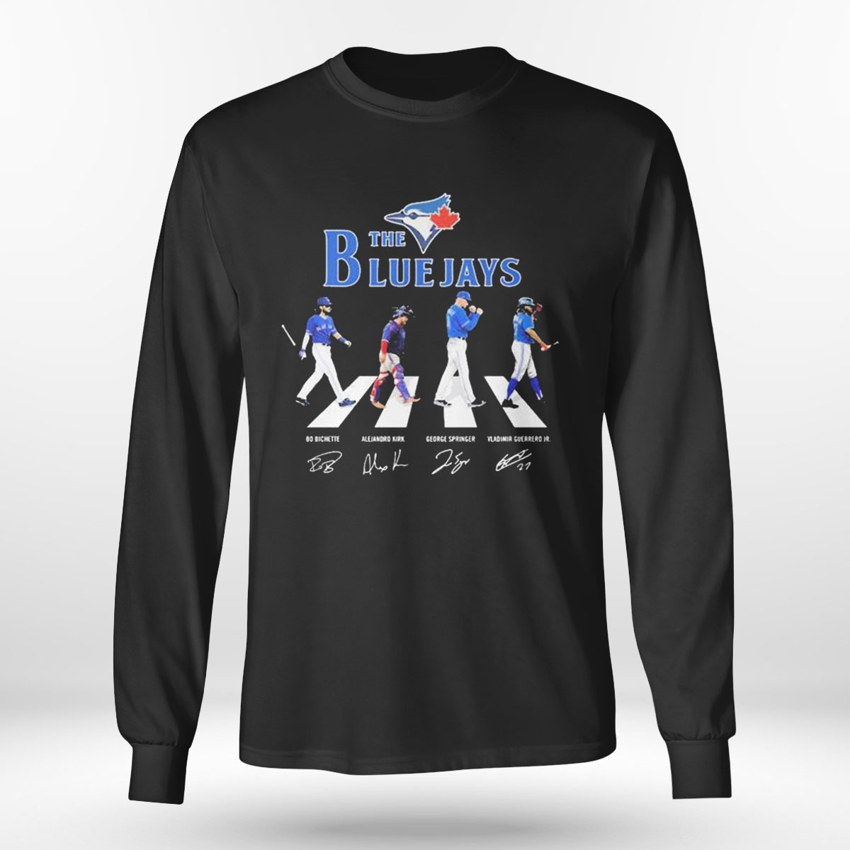 The Blue Jays Abbey Road Bo Bichette Alejandro Kirk George Springer And Vladimir Guerrero Jr 2023 T-shirt