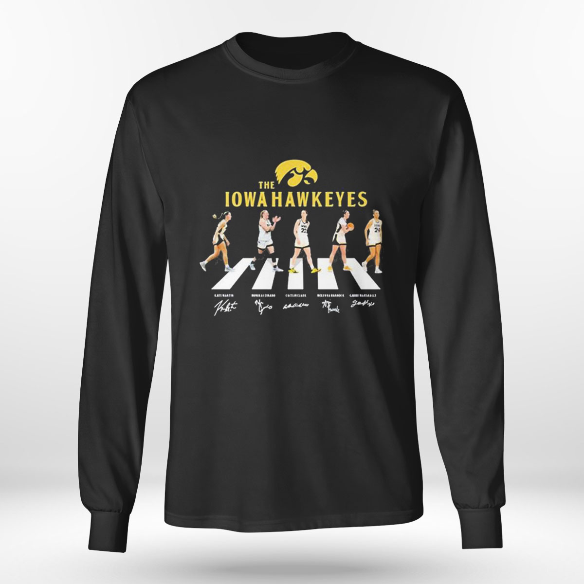 The Iowa Hawkeyes Women Basketball Abbey Signature T-shirt The Iowa Hawkeyes Women Basketball Abbey Signature T-shirt