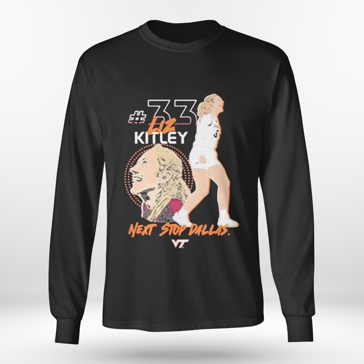 Virginia Tech Hokies Elizabeth Kitley Next Stop Dallas T-shirt