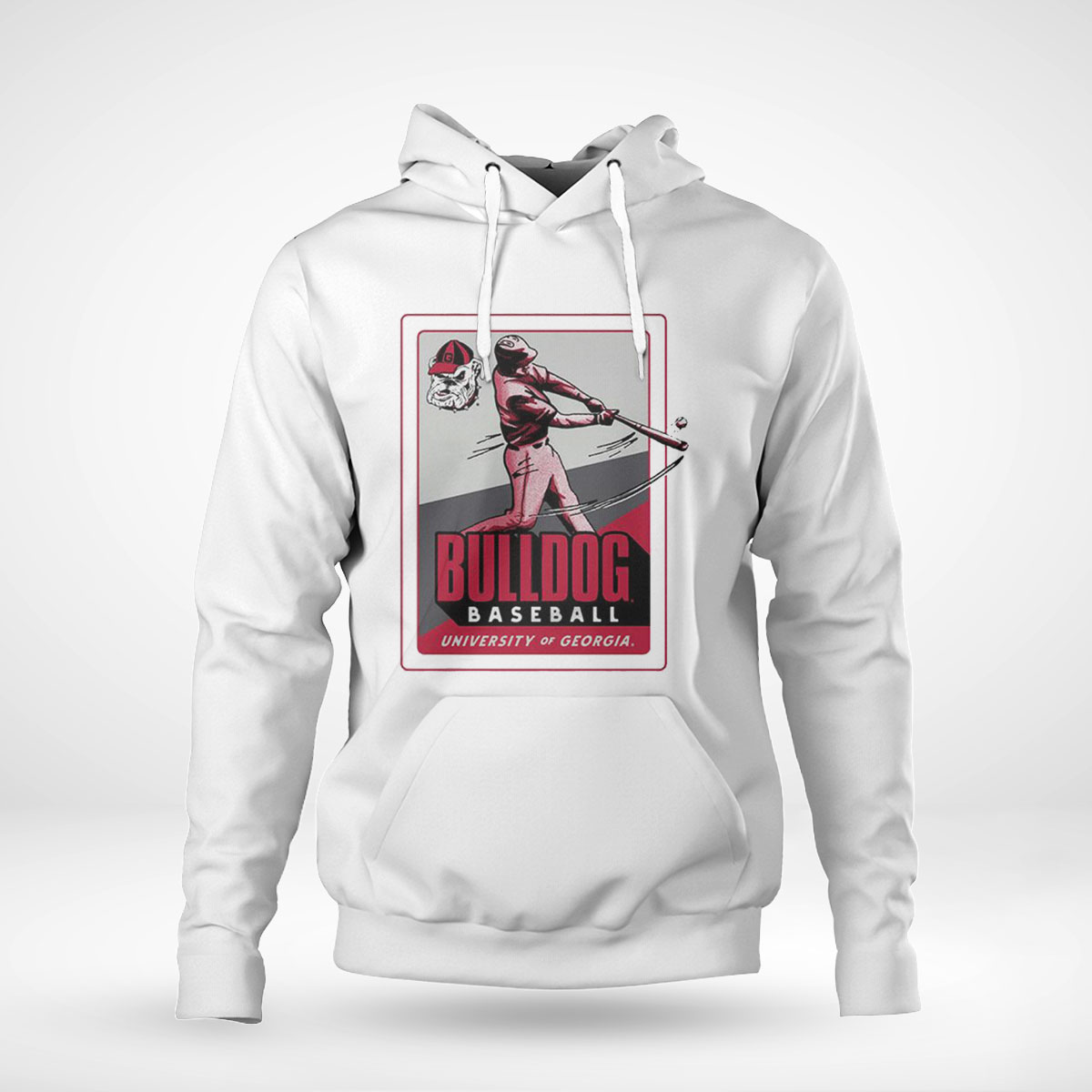 University Of Georgia Baseball Card Pocket T-shirt