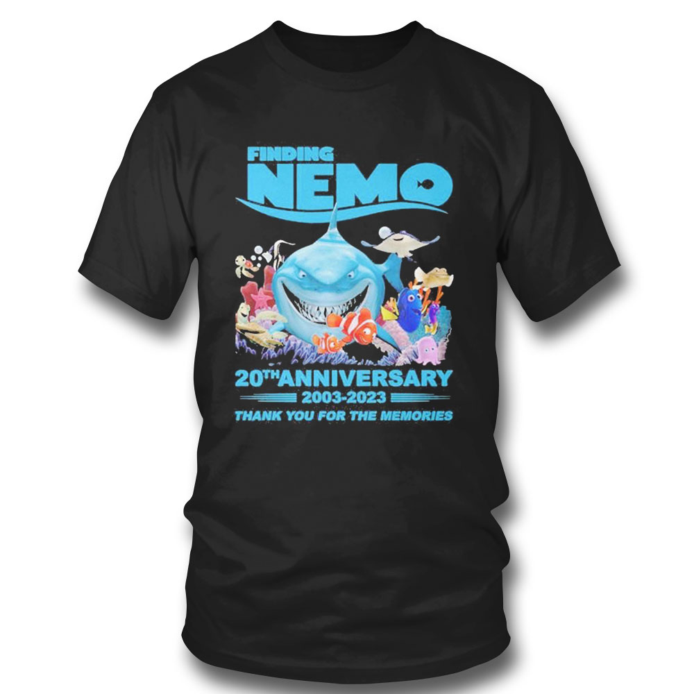 Finding Nemo 20th Anniversary 2003 2023 Thank You For The Memories Signatures Shirt