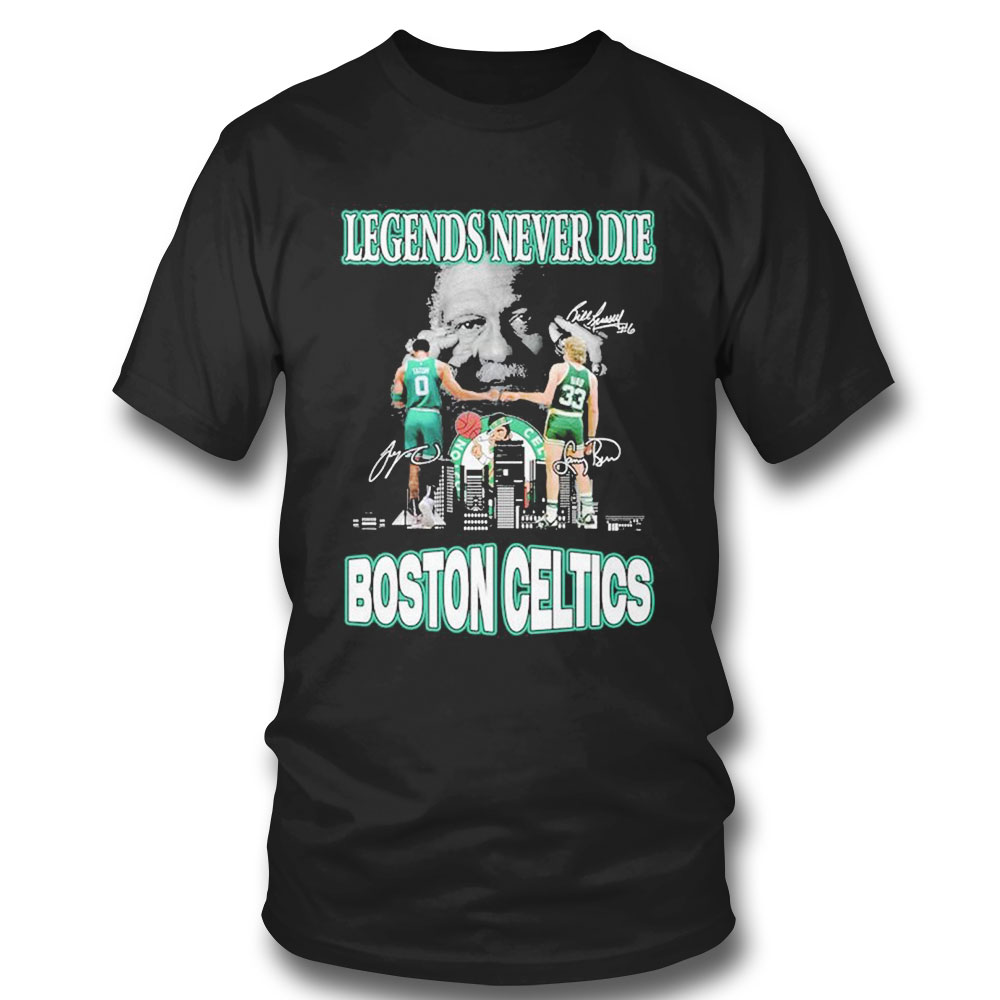 Legends Never Die Jayson Tatum And Larry Bird Boston Celtics Signatures Shirt Legends Never Die Jayson Tatum And Larry Bird Boston Celtics Signatures Shirt