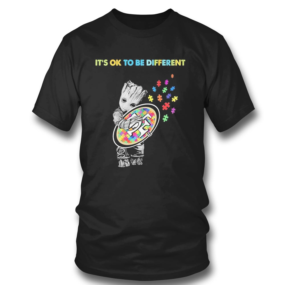 Pittsburgh Steelers Groot Hug Autism Its Ok To Be Different Shirt