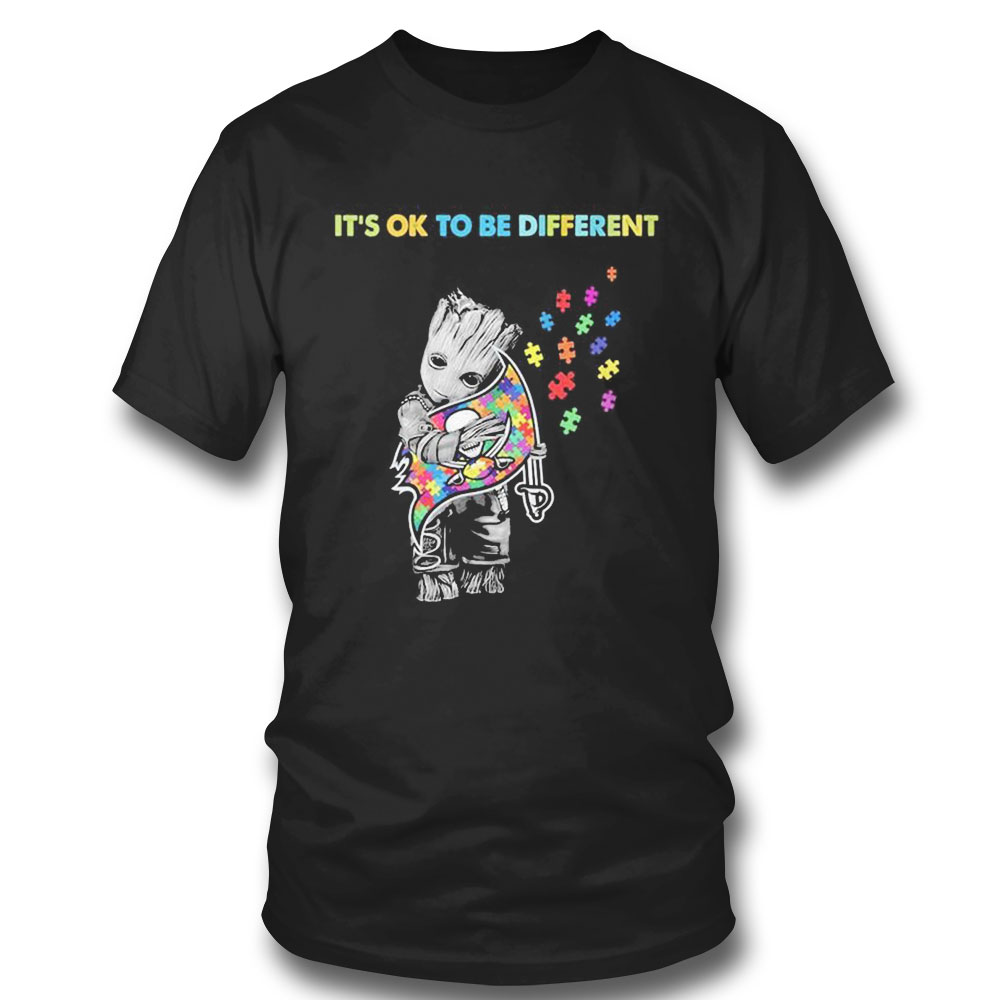 Tampa Bay Buccaneers Groot Hug Autism Its Ok To Be Different Shirt