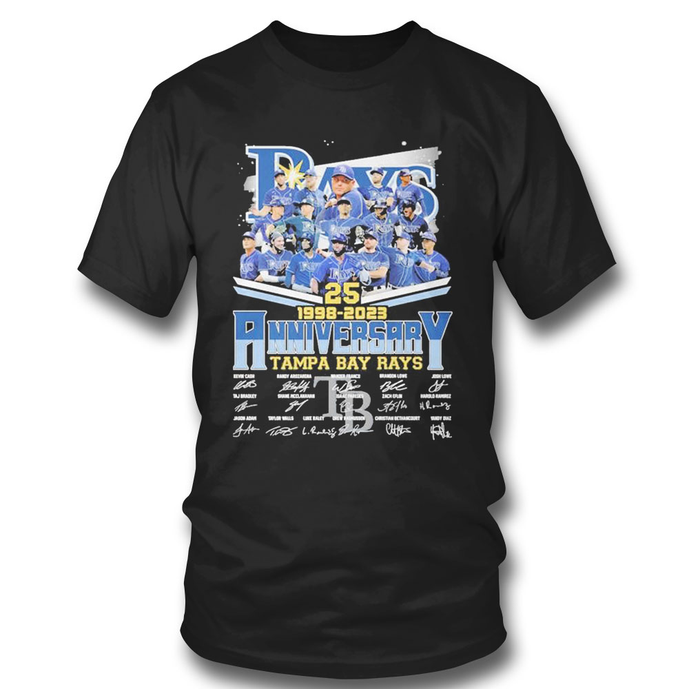 Tampa Bay Rays 25th Anniversary 1998 2023 Signatures Shirt