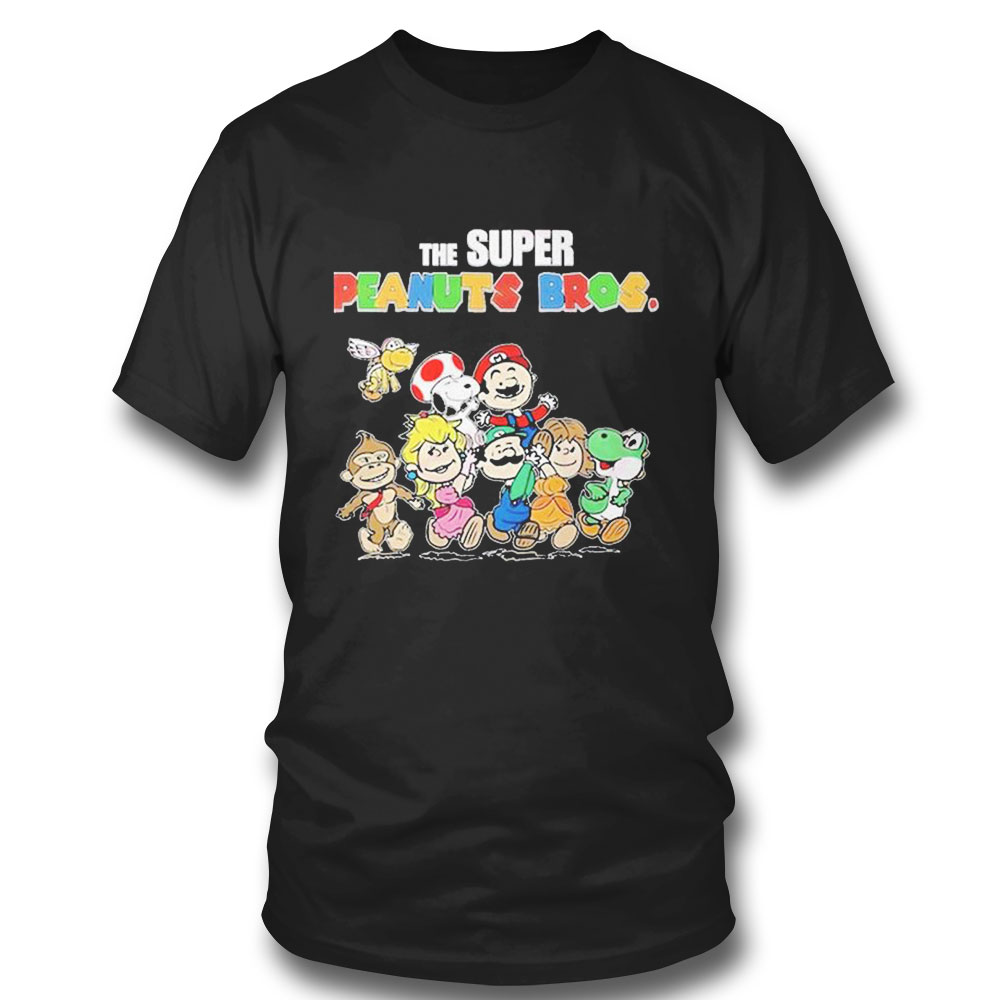 The Super Peanuts Bros Super Mario Characters T-shirt