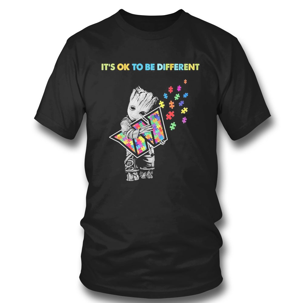 Washington Commanders Groot Hug Autism Its Ok To Be Different Shirt