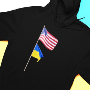 Usa Ukraine Flag Pole Brotherhood T-Shirt