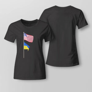 Usa Ukraine Flag Pole Brotherhood T-Shirt