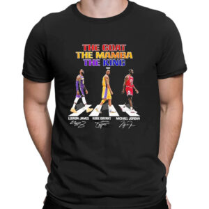Shirt black The Goat The Mamba The King Nba Best Players 2023 T Shirt 1
