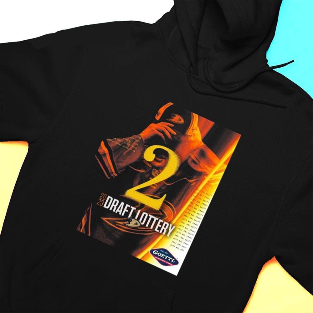 Anaheim Ducks Hockey Club Second Round 2023 Draft Lottery T-shirt