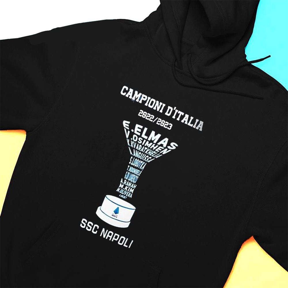 Campioni Ditalia 2022 2023 Ssc Napoli Players T-shirt