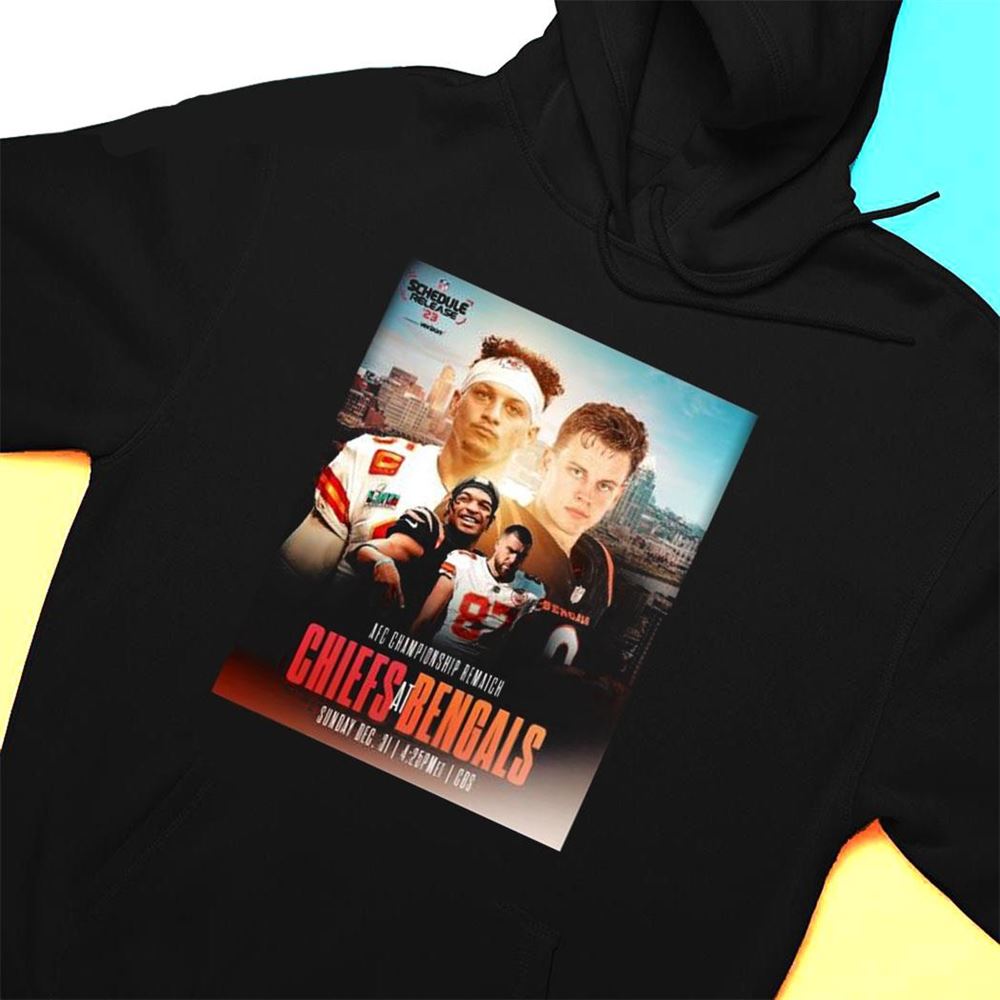 Chiefs Vs Bengals Afc Championship Rematch 2023 Nfl Schedule Release T-shirt