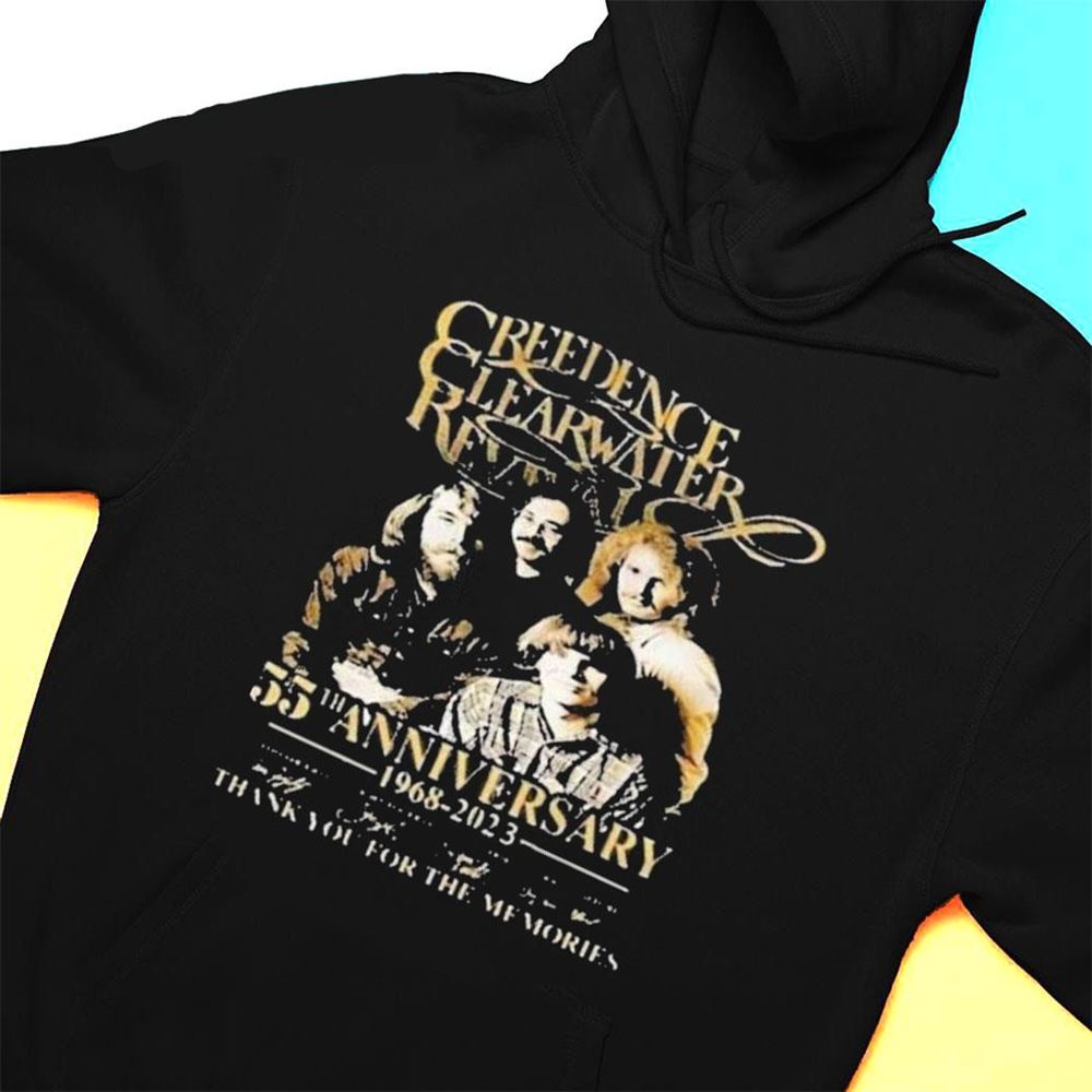 Creedence Clearwater Revival 55rd Anniversary 1968 2023 Thank You For The Memories T-shirt
