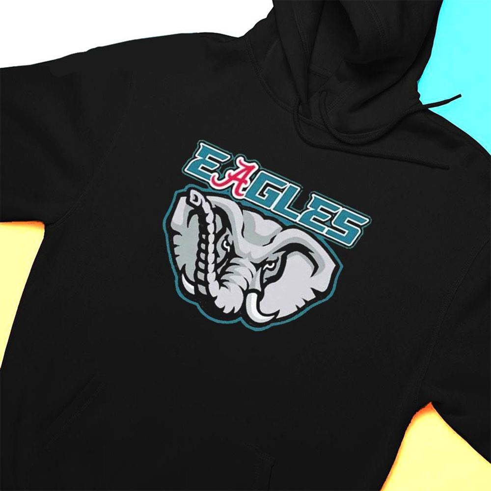 Eagles Elephant Philadelphia Eagles And Alabama Crimson Tide T-shirt