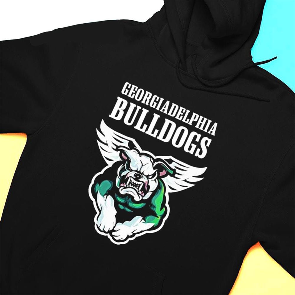 Georgia Delphia Philadelphia Eagles And Georgia Bulldogs T-shirt