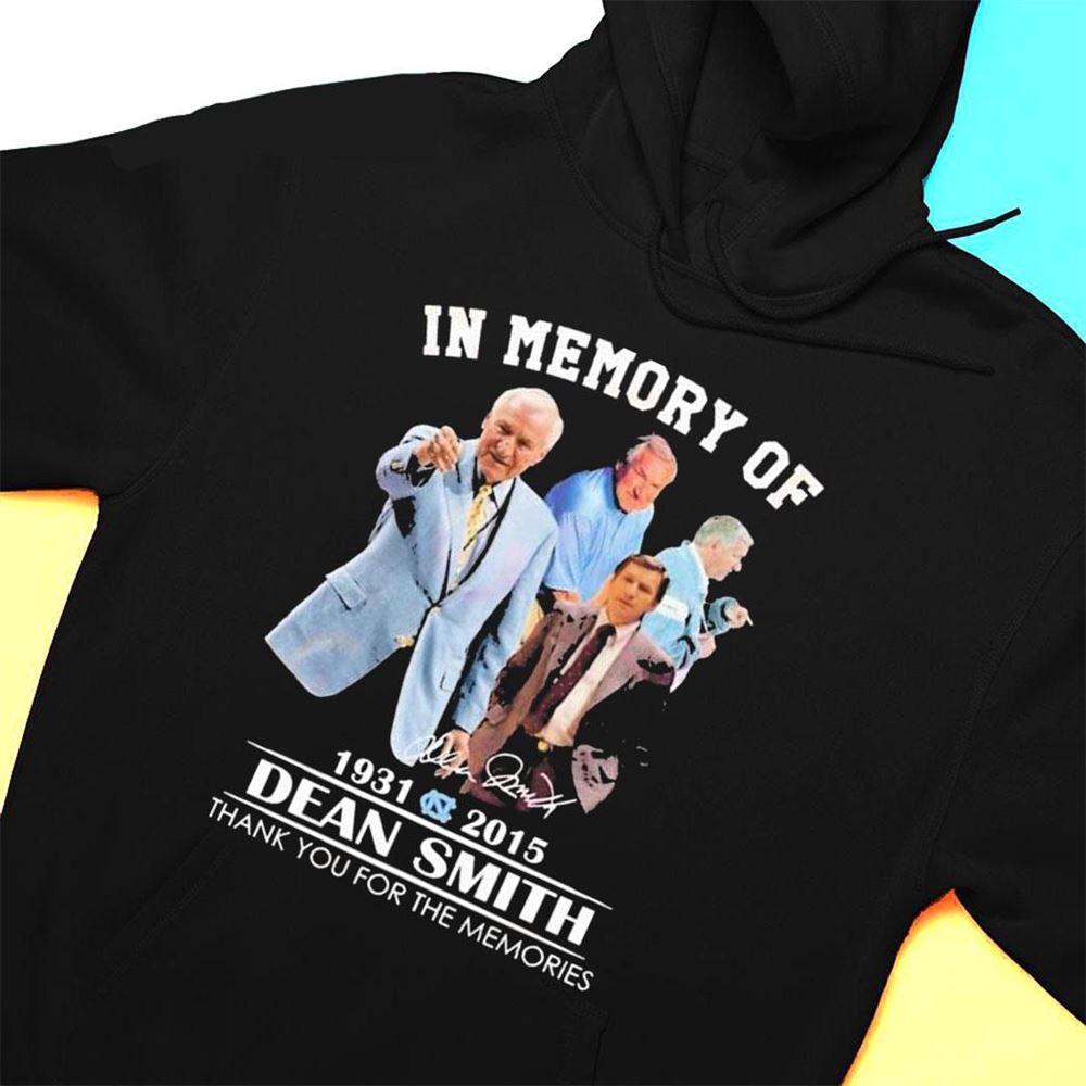 In Memory Of 1931 – 2015 Dean Smith Thank You For The Memories Signature T-shirt