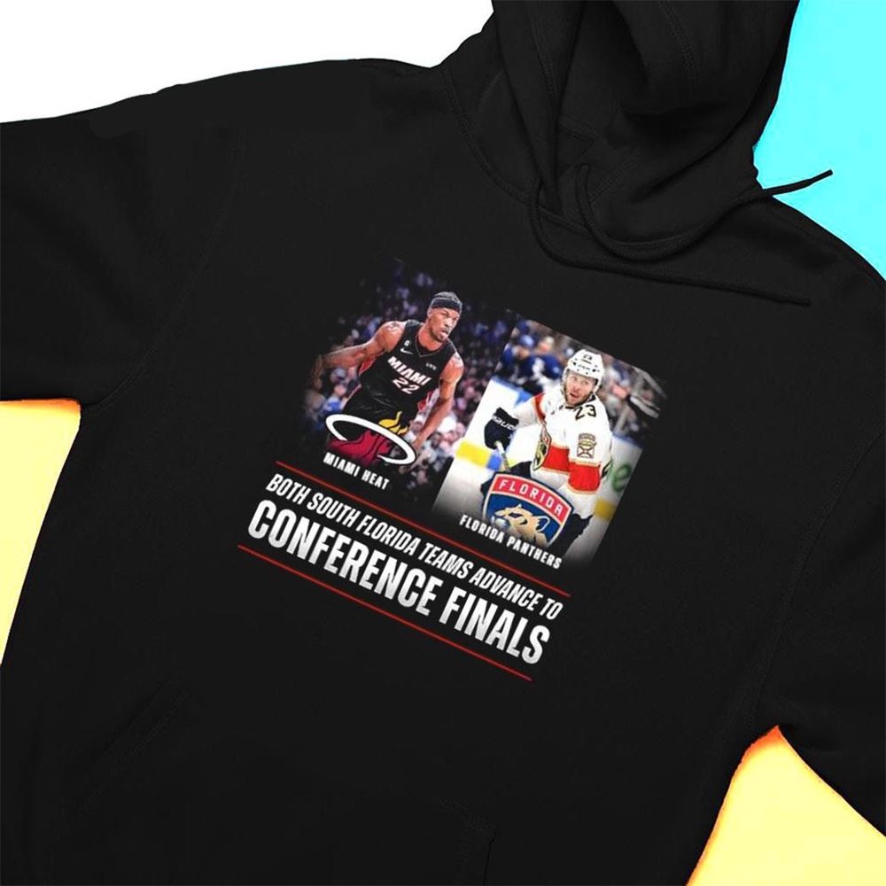 Miami Heat Vs Florida Panther Both South Florida Teams Advance To Conference Finals T-shirt