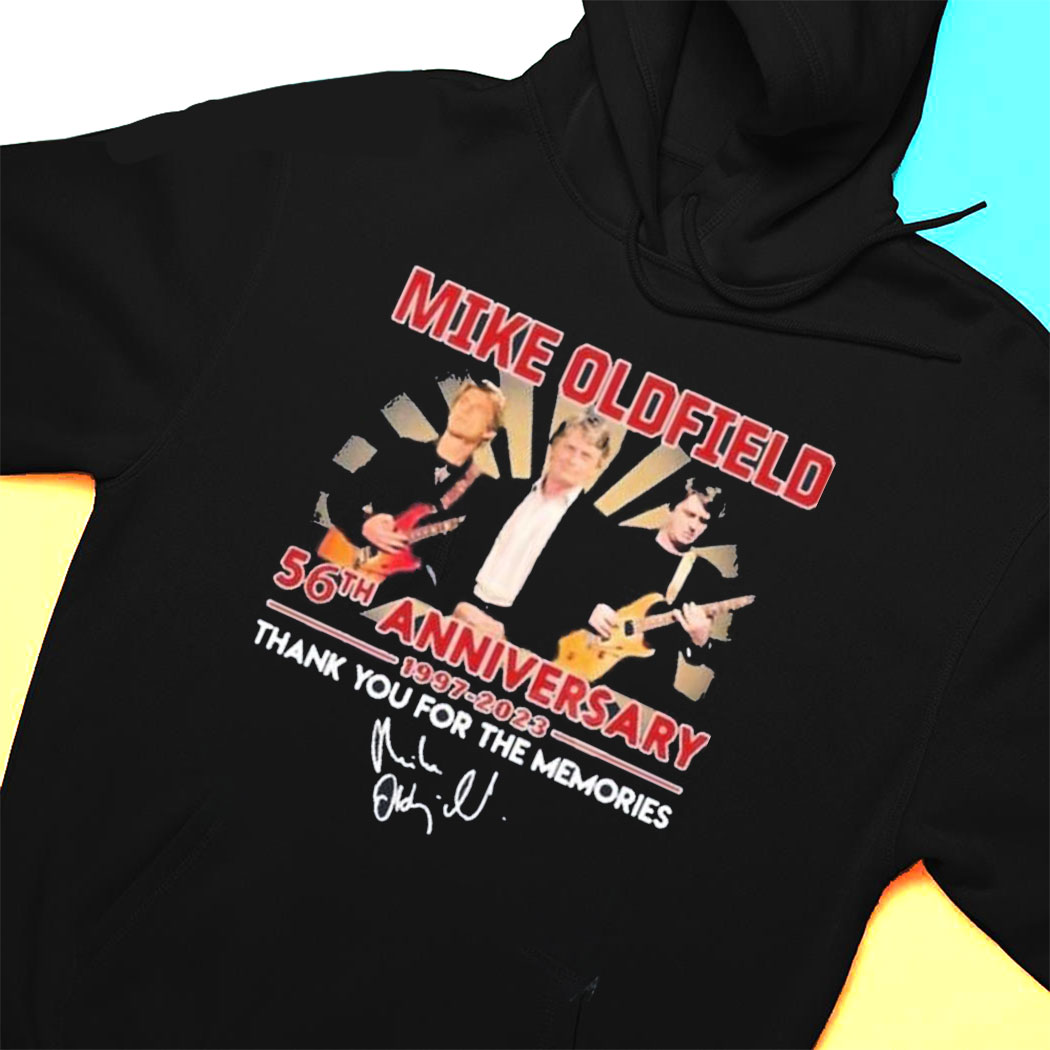 Mike Oldfield 56th Anniversary 1997 2023 Thank You For The Memories T-shirt