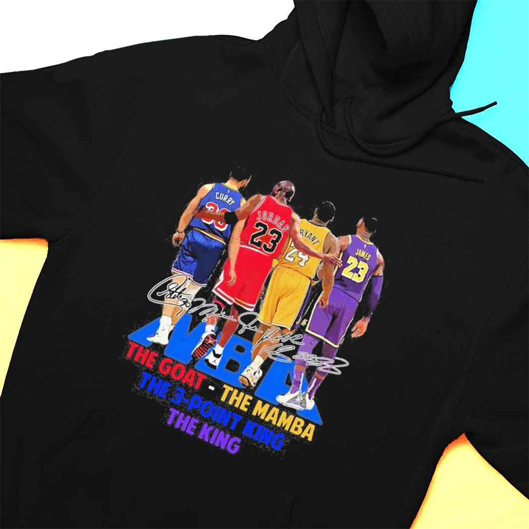 Nba Players The Goat The Mamba The 3 Point King And The King Signatures T-shirt