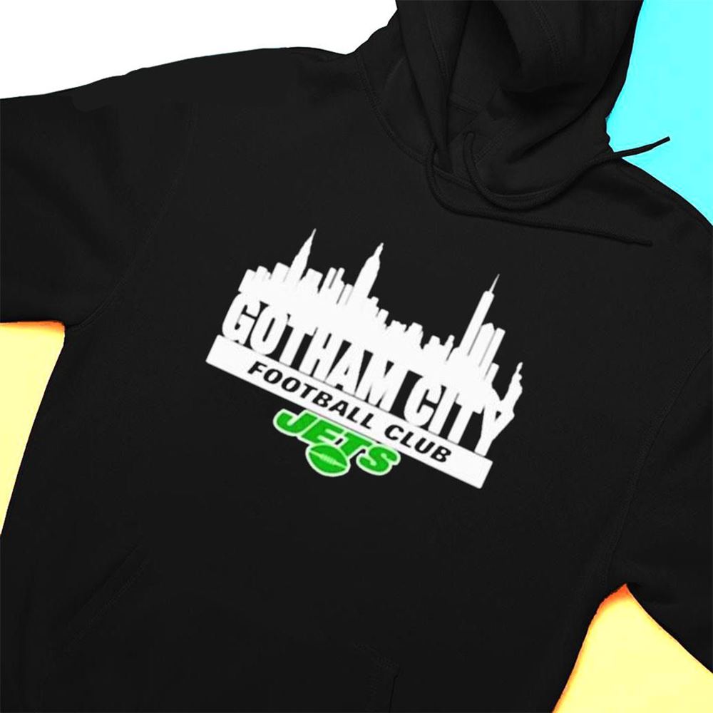New York Jets Gotham City Football Club Skyline T-shirt