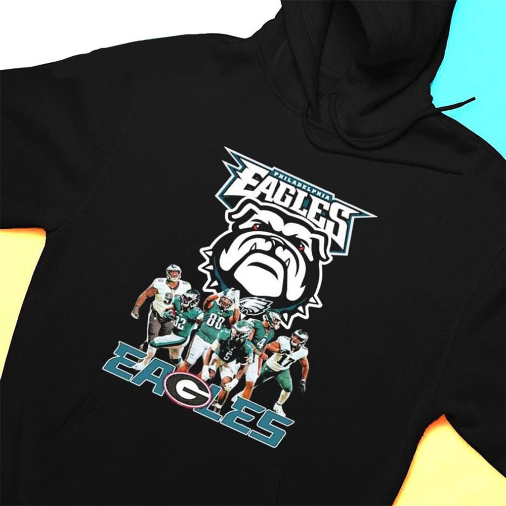 Philadelphia Eagles Georgia Bulldogs Dawgs Eagles Nfl Draft Players T-shirt