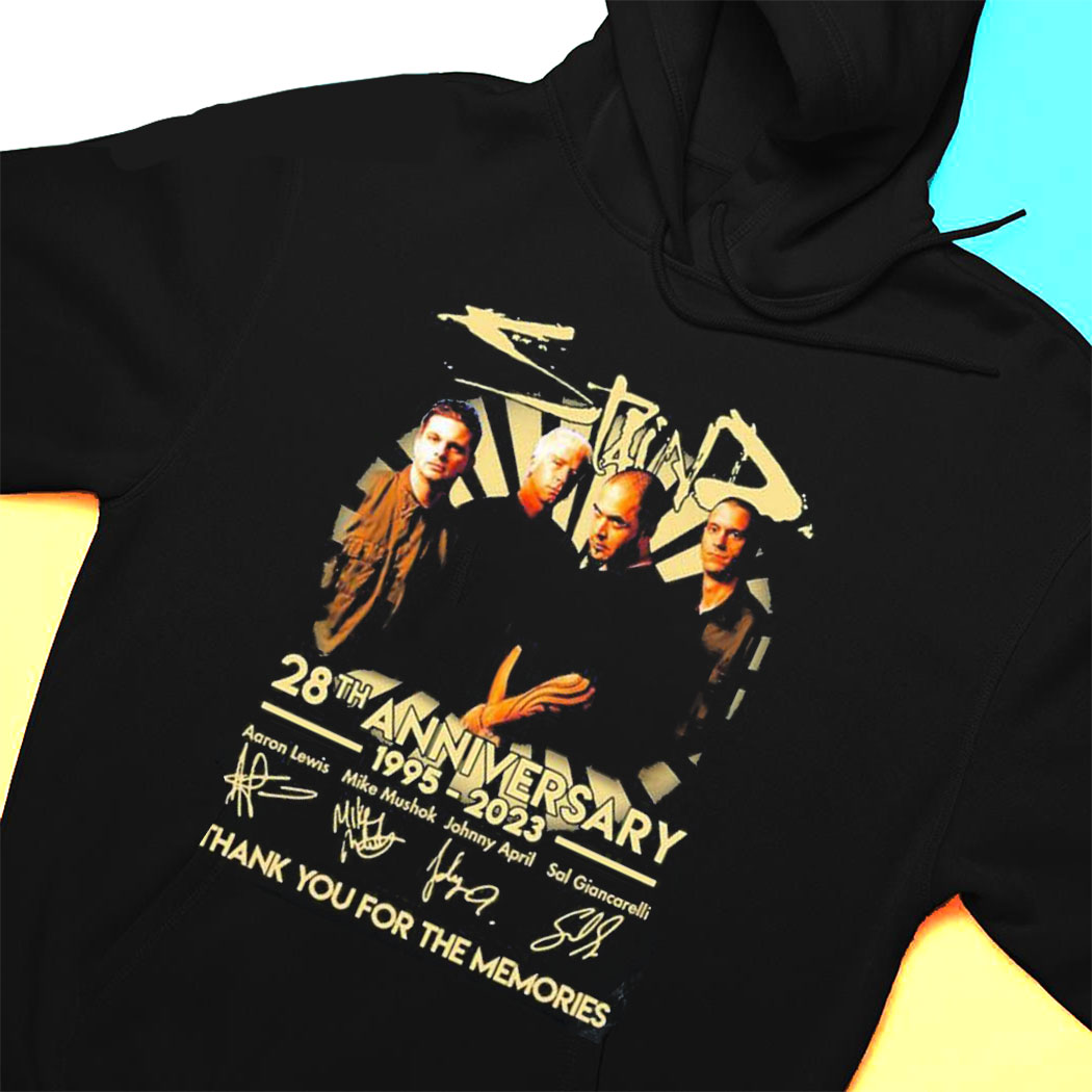 Pretty Staind 28th Anniversary 1995 2023 Thank You For The Memories T-shirt