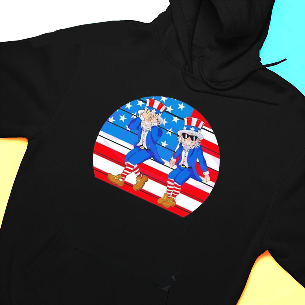 Retro Uncle Sam Griddy Dance Funny 4th Of July T-shirt