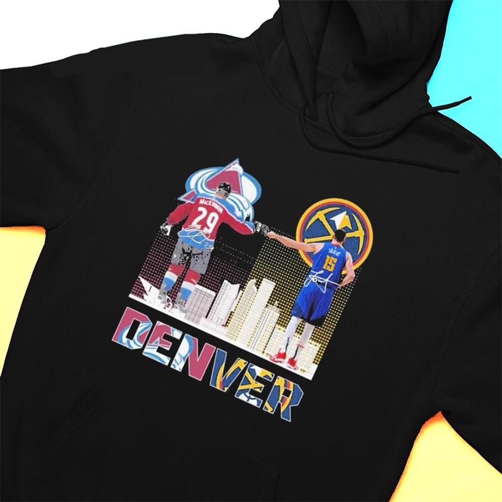 Skyline Denver Nikola Jokic And Nathan Mackinnon Signatures T-shirt