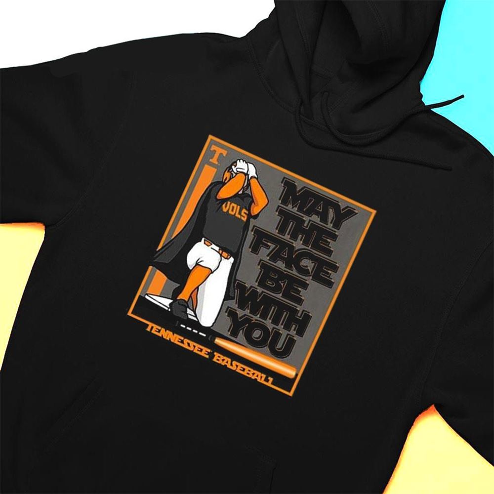 University Of Tennessee Baseball May The Face Be With You T-shirt