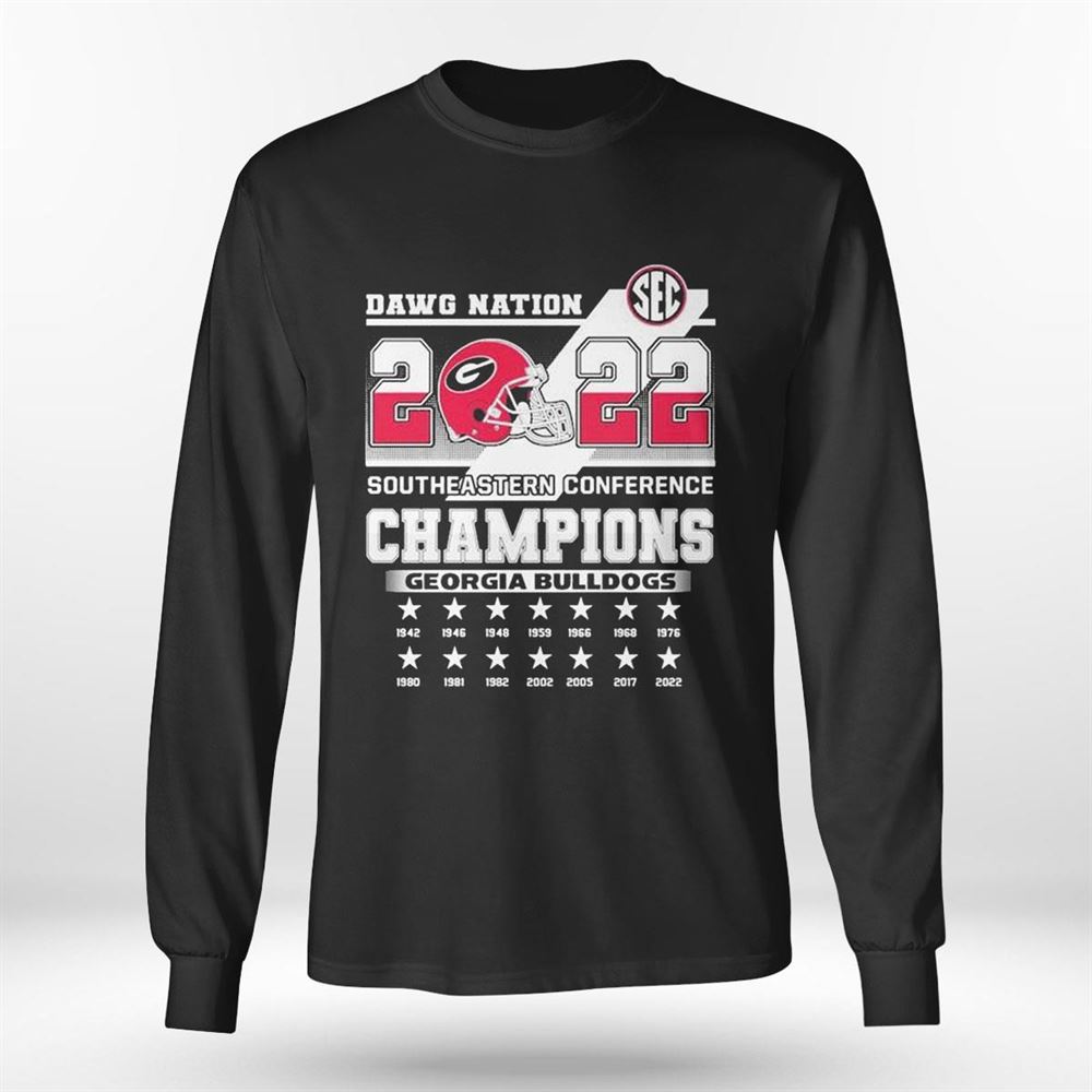 Dawg Nation 2022 Sec Southeastern Conference Champions Georgia Bulldogs T-shirt Dawg Nation 2022 Sec Southeastern Conference Champions Georgia Bulldogs T-shirt