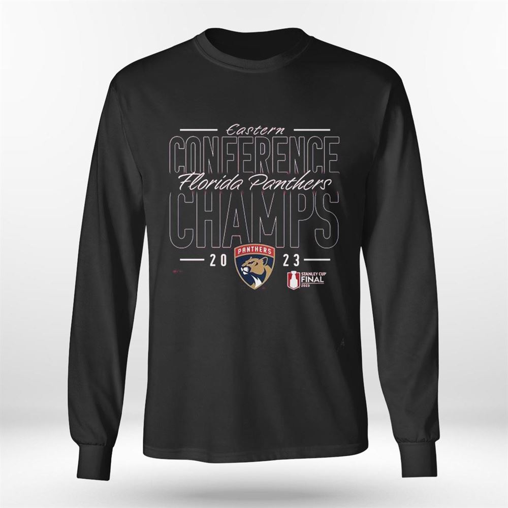 Florida Panthers 2023 Eastern Conference Champions Goal Tender T-shirt Florida Panthers 2023 Eastern Conference Champions Goal Tender T-shirt