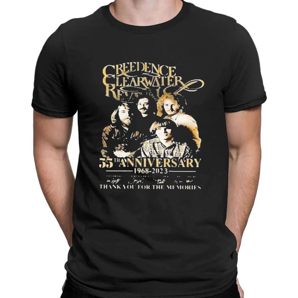 Creedence Clearwater Revival 55rd Anniversary 1968 2023 Thank You For The Memories T-shirt