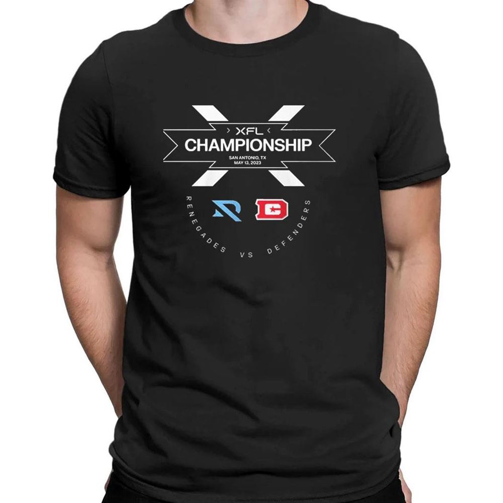 Dc Defender Vs Arlington Renegades 2023 Xfl Championship San Antonio Tx T-shirt Dc Defender Vs Arlington Renegades 2023 Xfl Championship San Antonio Tx T-shirt
