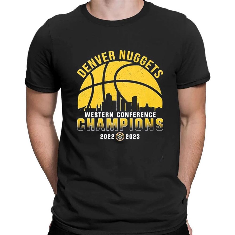 Denver Nuggets Skyline Western Conference Champions 2023 T-shirt