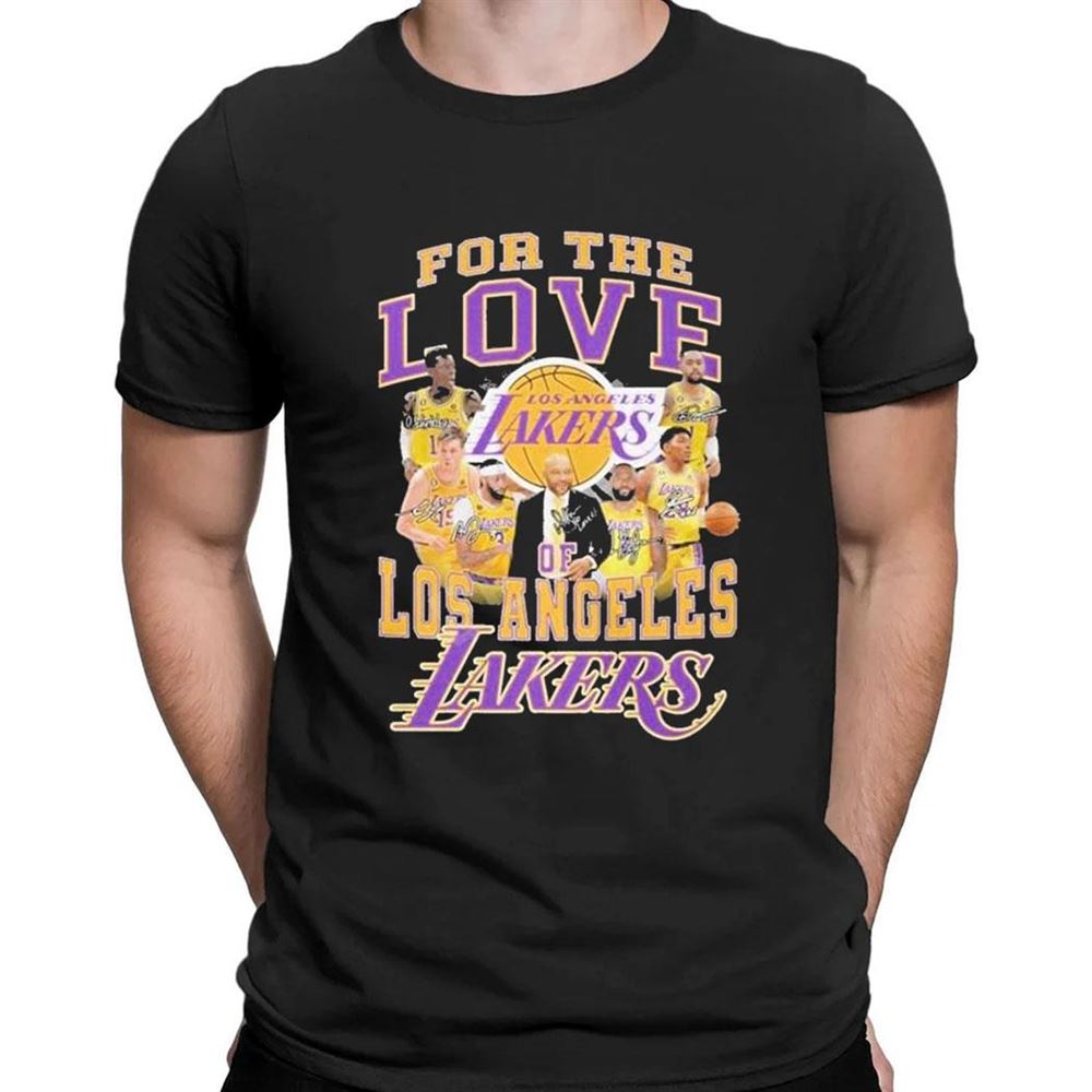 For The Love Of Los Angeles Lakers 2023 Signatures T-shirt
