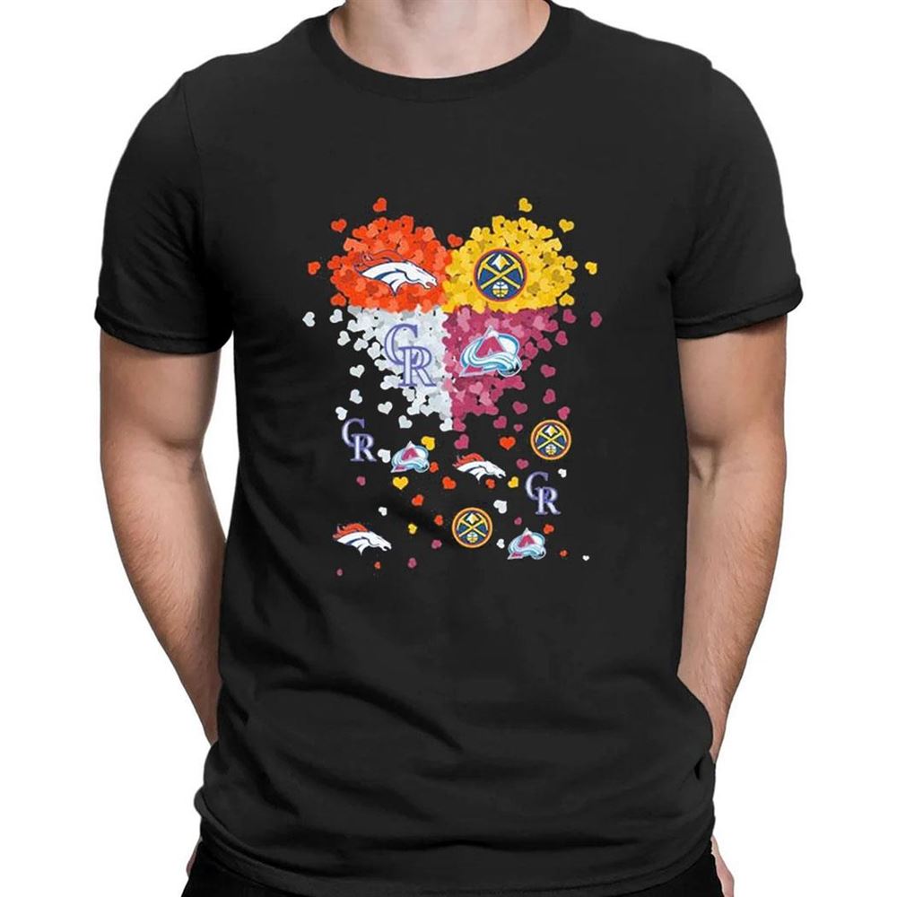 Hearts Denver Sport Teams T-shirt