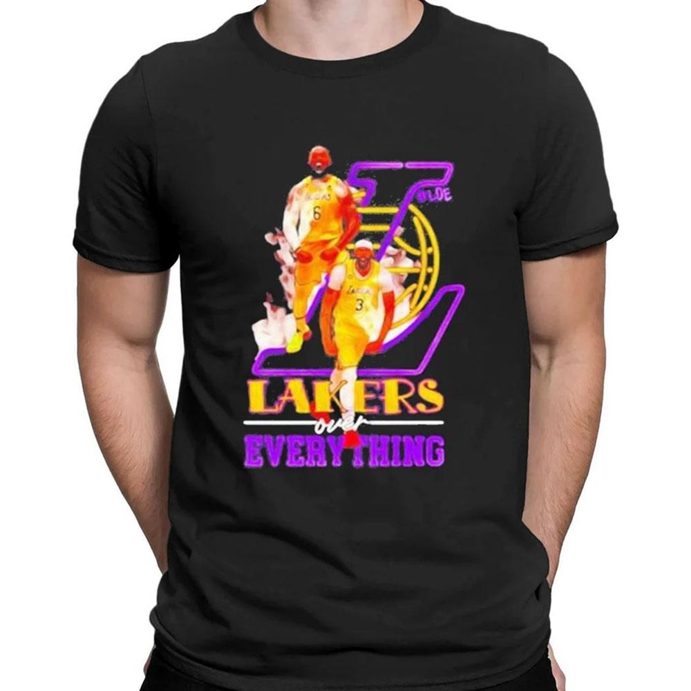 Lebron James And Anthony Davis Los Angeles Lakers Over Everything T-shirt