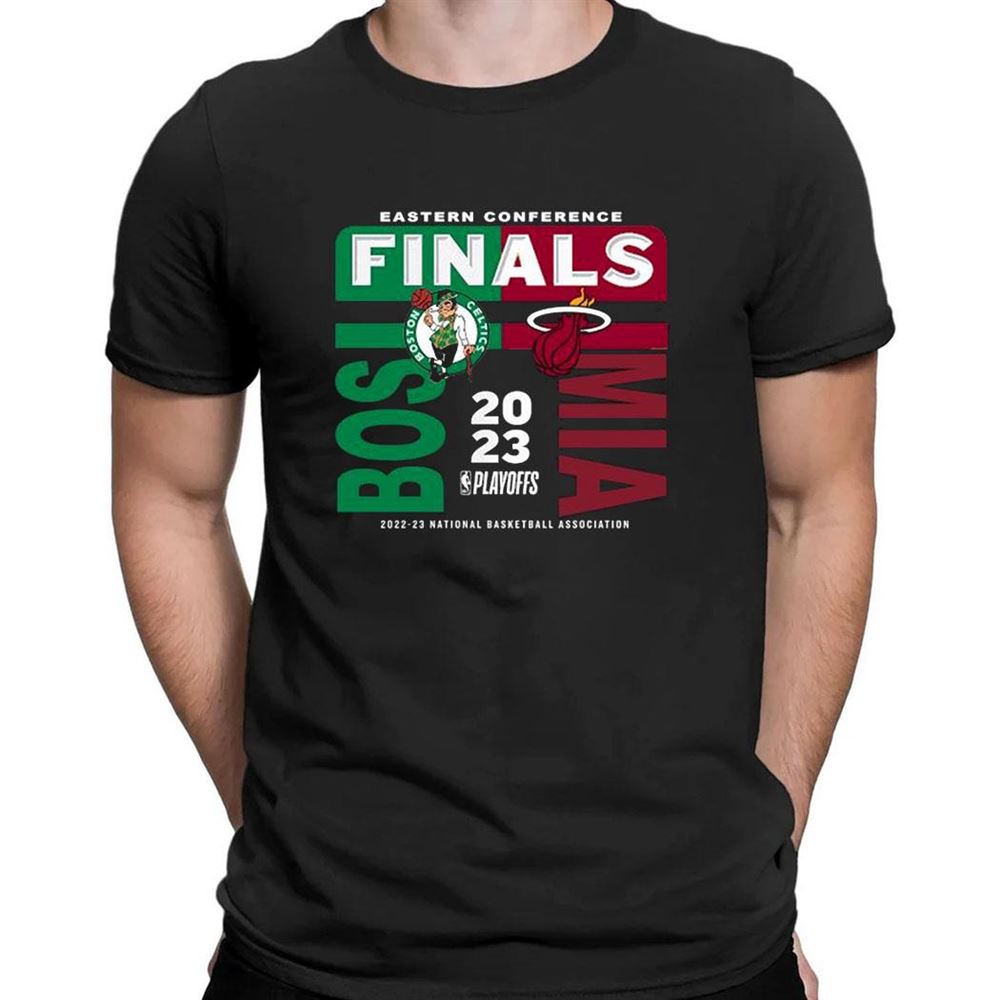 Nba 2023 Western Conference Finals Match Up Boston Celtics Vs Miami Heat T-shirt