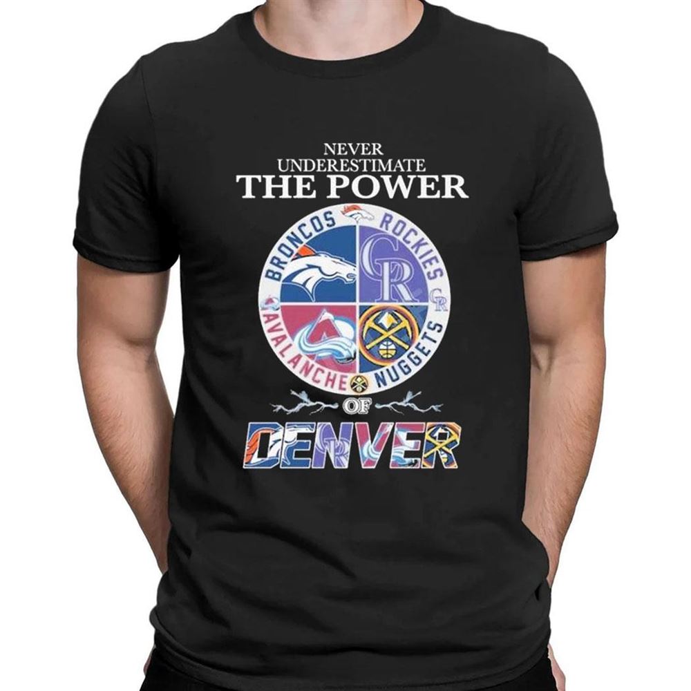 Never Underestimate The Power Of Denver Sports Teams T-shirt