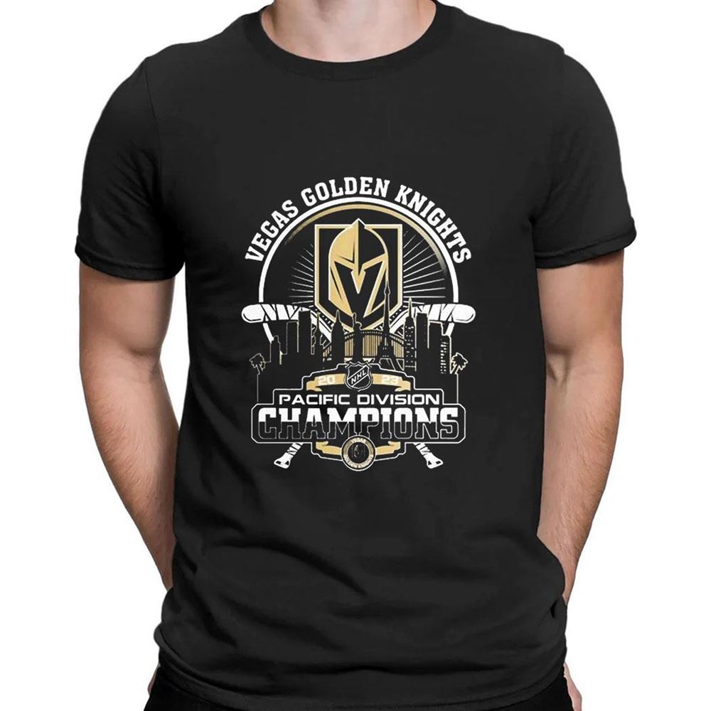 Nhl Vegas Golden Knights Pacific Division Champions Skyline 2023 T-shirt