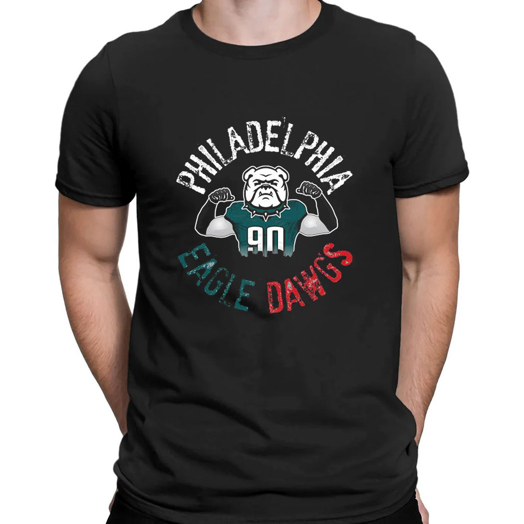 Philadelphia Eagle Dawgs Georgia Bulldogs And Philadelphia Eagles T-shirt