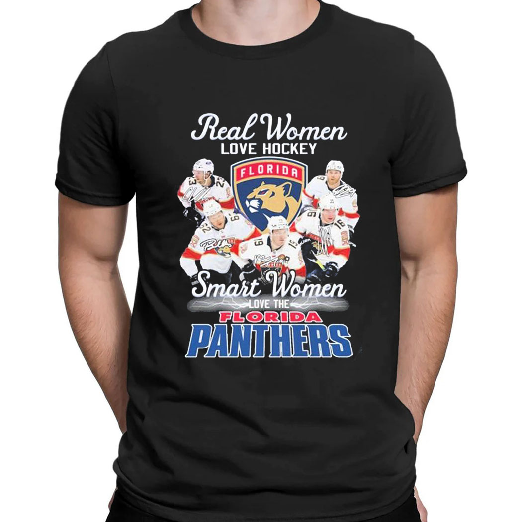 Real Women Love Hockey Smart Women Love The Florida Panthers 2023 Eastern Conference Champions T-shirt
