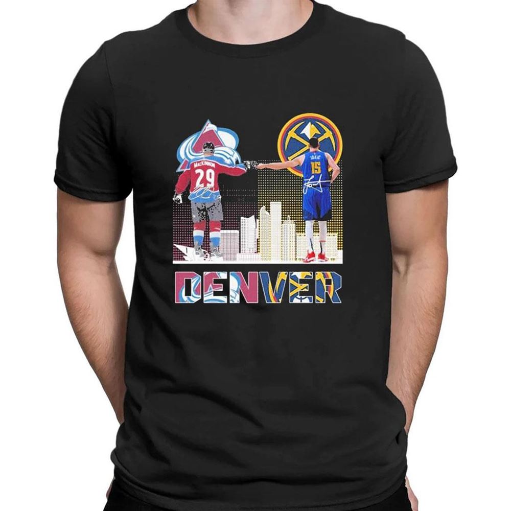 Skyline Denver Nikola Jokic And Nathan Mackinnon Signatures T-shirt