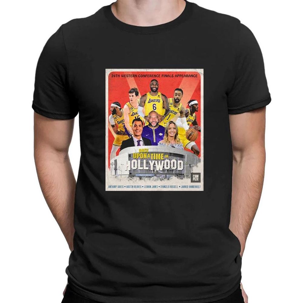 The Upon A Time In Hollywood Los Angeles Lakers 24th Western Conference Finals T-shirt