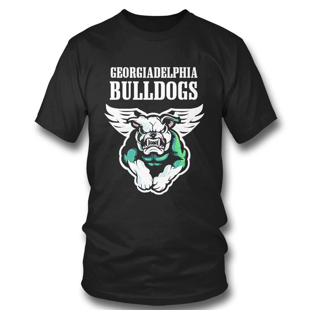 Georgia Delphia Philadelphia Eagles And Georgia Bulldogs T-shirt