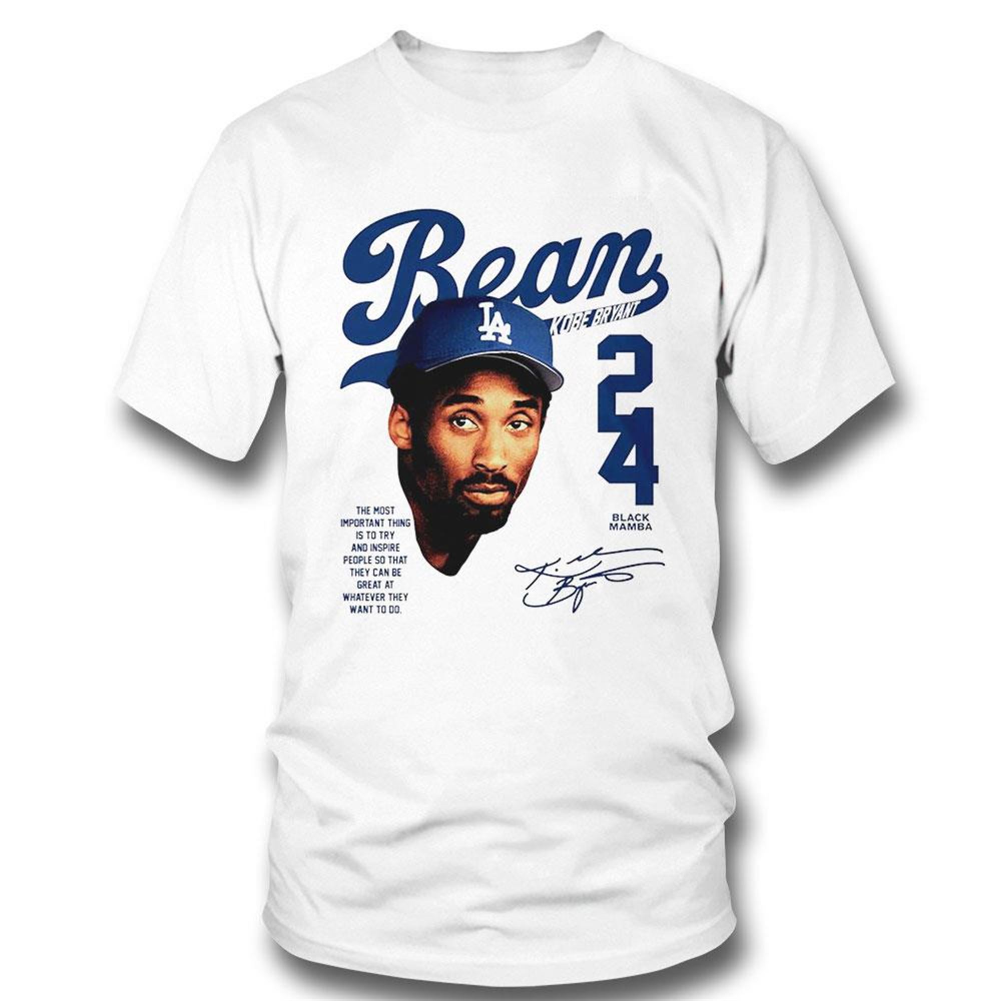 Kb Bean Kobe Bryant Los Angeles Dodgers Signature Shirt