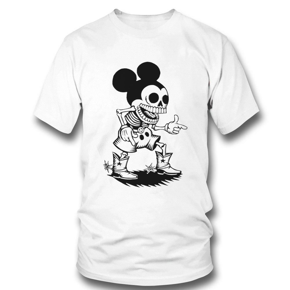 Mickey Mouse Skeleton Cowboy Shirt Hoodie