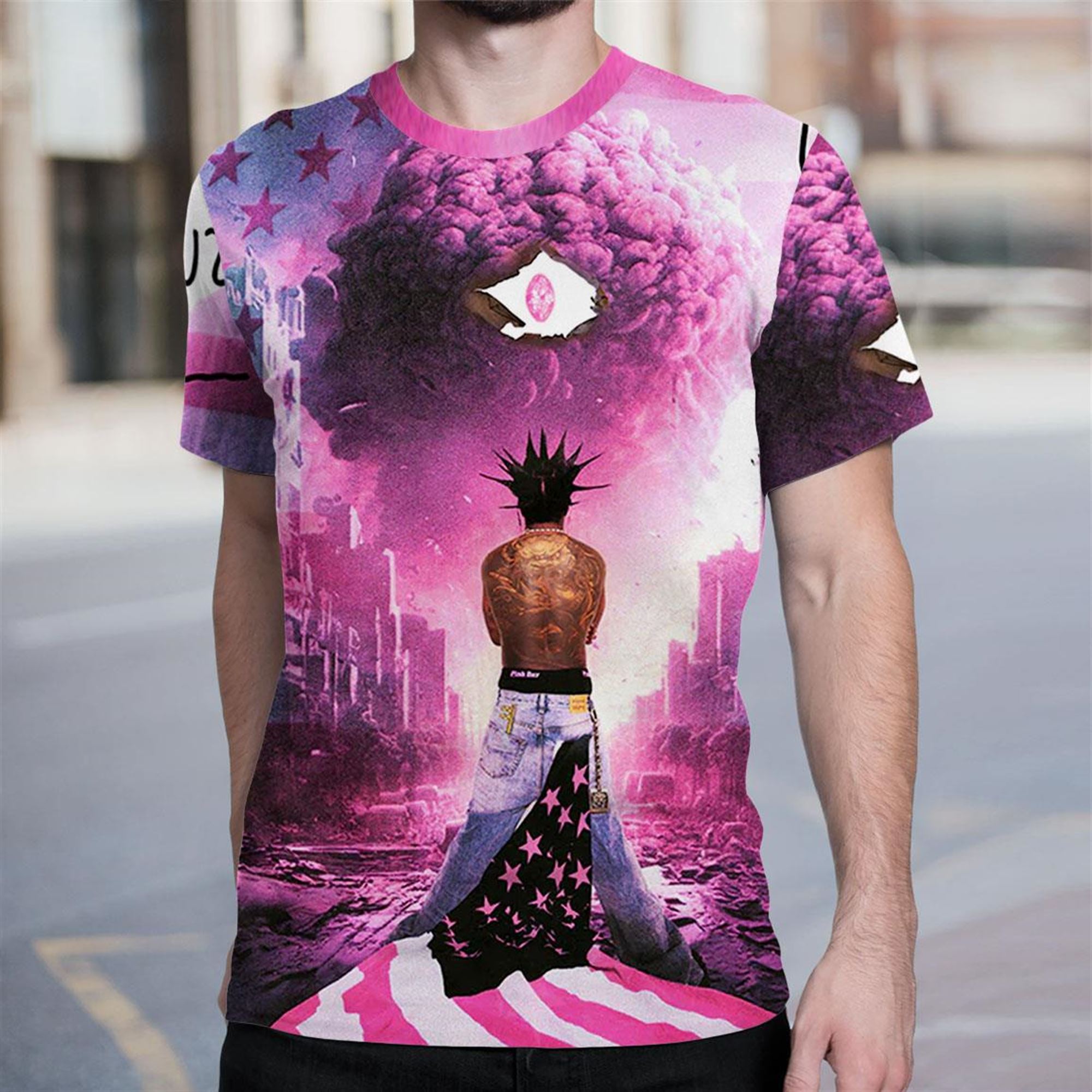 Lil Uzi Vert Pink Tape Autographed Album T-shirt