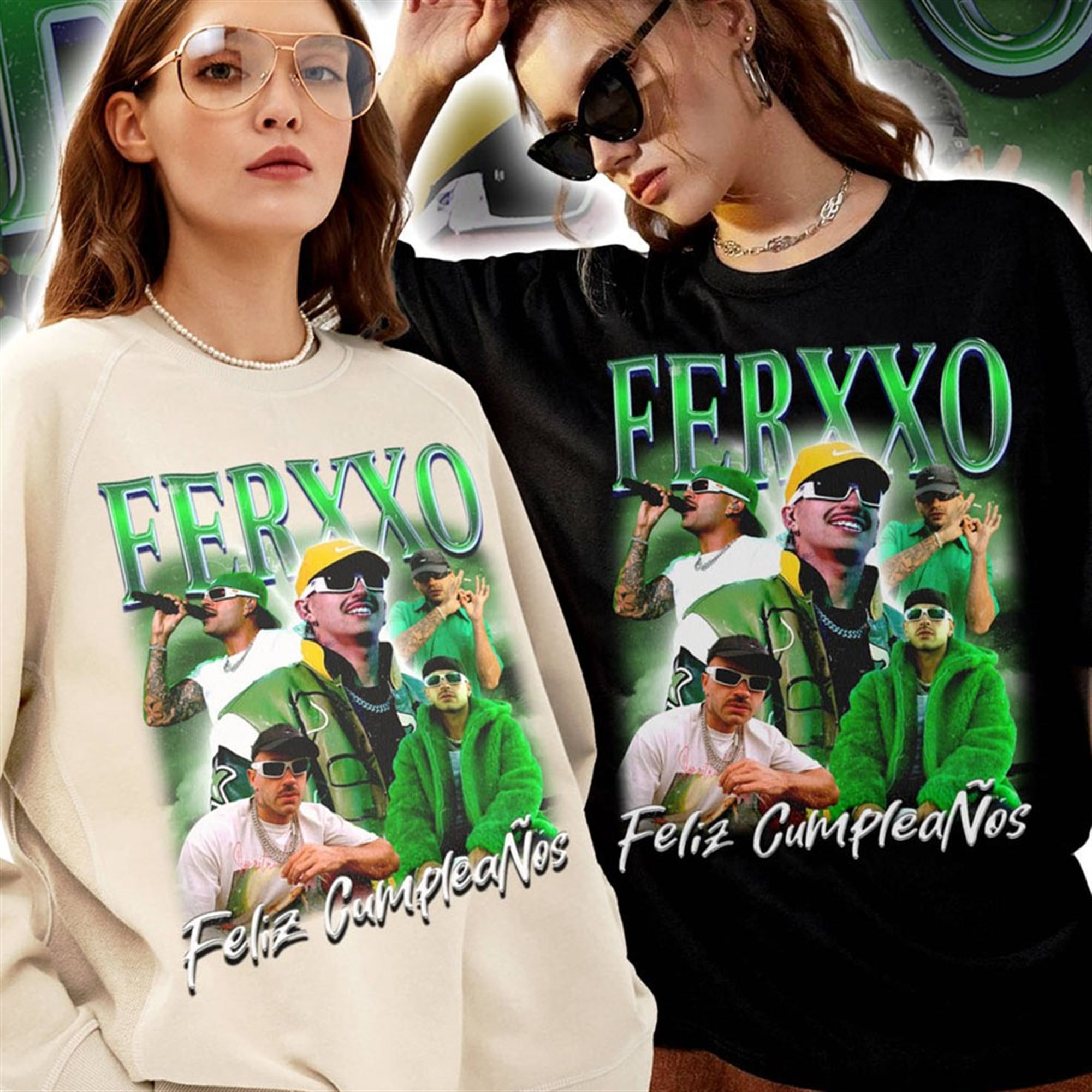 Feid Ferxxo Feliz Cumpleanos Bootleg Retro 90’s Vintage Shirt